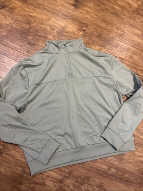 Women's quarter -Zip Pullover Hoodie in Sage Green